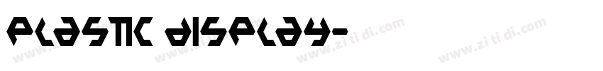 Plastic Display字体转换